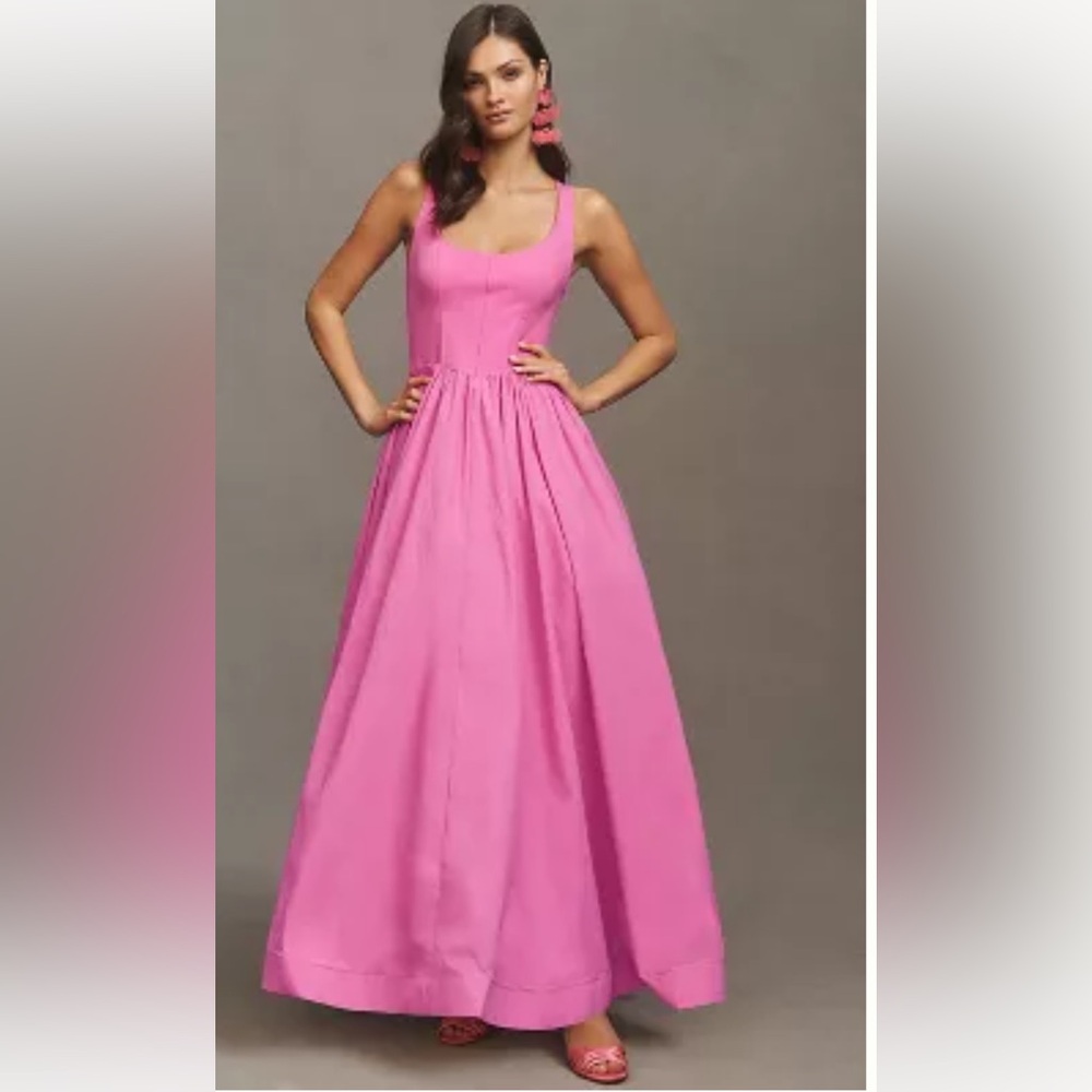 BHLD Josie Scoop Neck Corset Fit and Flare Maxie Dress